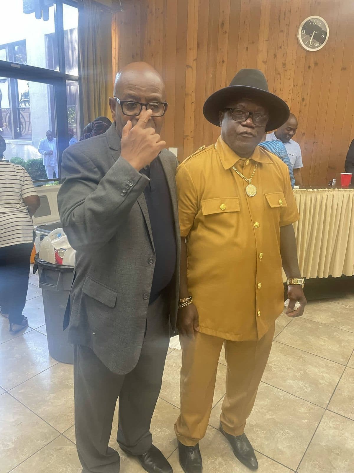 Alex with friends, all smiles